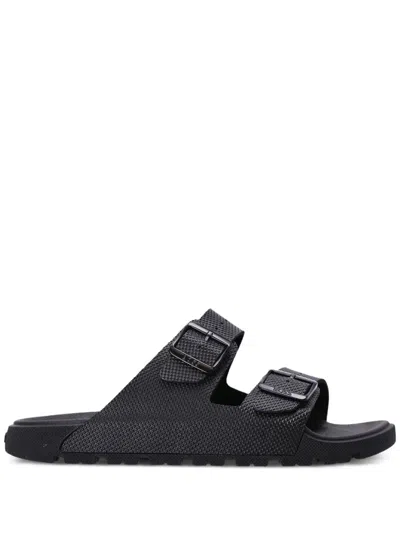 Hugo Boss Black Twin Strap Sandals In Black 001