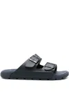 Hugo Boss Surfley Buckled Sandals In Blue