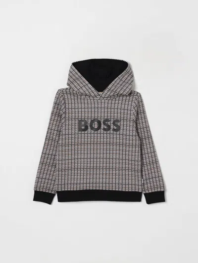 Hugo Boss Sweater Boss Kids Color Black In Gray