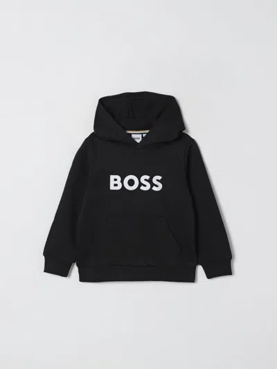 Hugo Boss Sweater Boss Kids Color Black In Multi