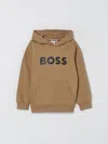 Hugo Boss Sweater Boss Kids Color White In Brown