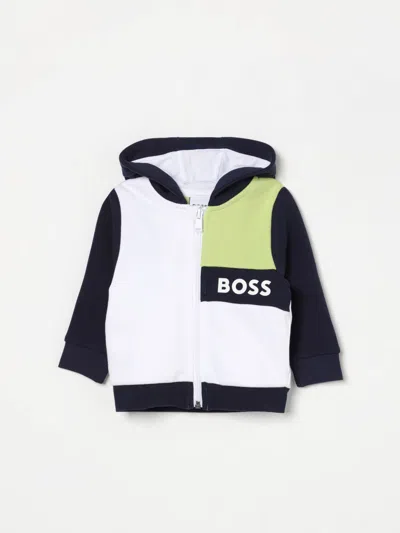 Hugo Boss Babies' Sweater Boss Kids Color White In Weiss