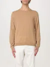 Hugo Boss Leno Wool Knit Sweater In Beige