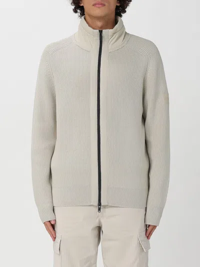 Hugo Boss Sweater Boss Men Color Beige In Gray