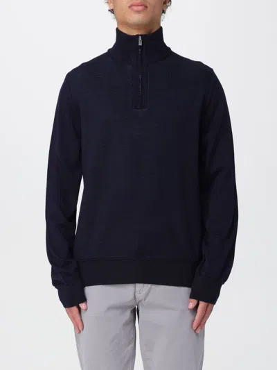 Hugo Boss Sweater Boss Men Color Blue In Black