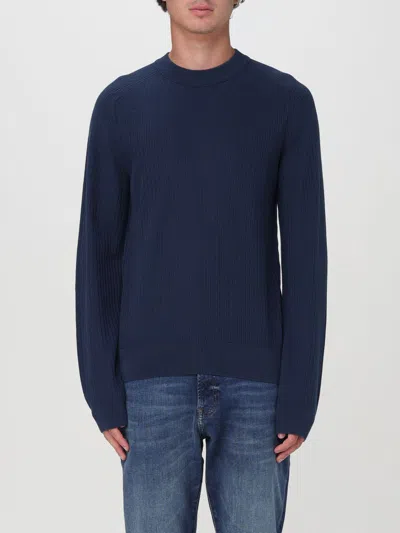 Hugo Boss Sweater Boss Men Color Blue In Blau