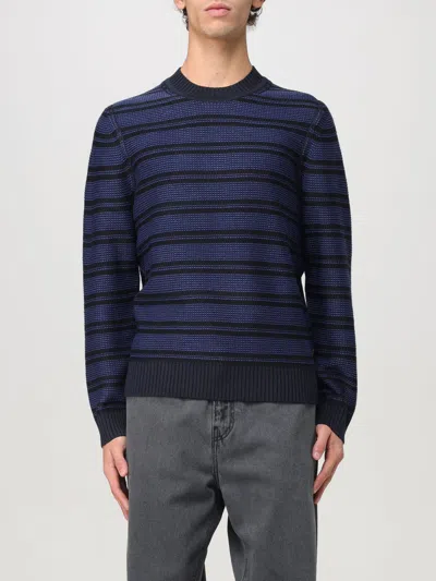 Hugo Boss Sweater Boss Men Color Blue In Blau