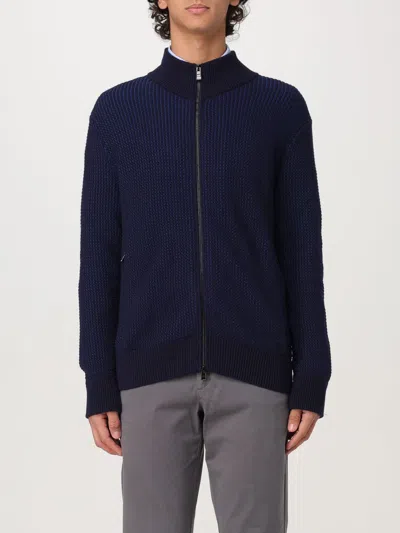 Hugo Boss Sweater Boss Men Color Blue In Blau