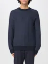 Hugo Boss Sweater Boss Men Color Blue In Gray