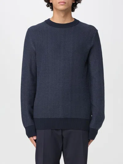Hugo Boss Sweater Boss Men Color Blue In Gray