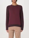 Hugo Boss Sweater Boss Men Color Burgundy In Burgunderrot