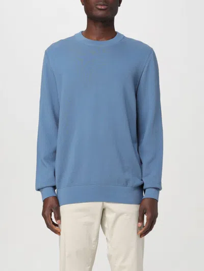 Hugo Boss Sweater Boss Men Color Gnawed Blue In Gnawed Blue