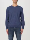 Hugo Boss Slim-fit Sweater In Virgin Wool With Crew Neckline In Hellblau