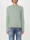 Hugo Boss Ecaio Textured-finish Cotton Jumper In Green