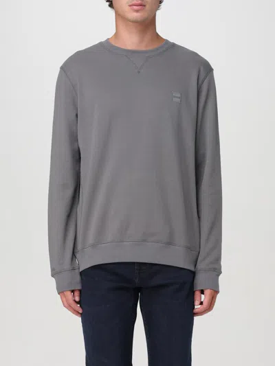 Hugo Boss Sweater Boss Men Color Grey In Grau