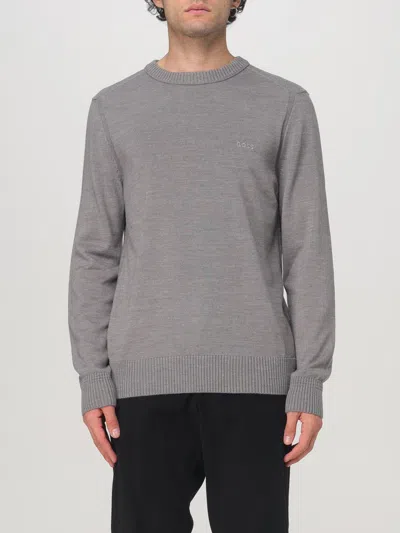 Hugo Boss Sweater Boss Men Color Grey In Grau