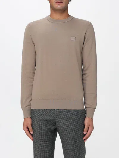 HUGO BOSS SWEATER BOSS MEN COLOR MUD,H49866064