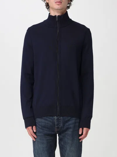 Hugo Boss Sweater Boss Men Color Navy In Blue