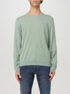 Hugo Boss Logo-embroidered Cotton Jumper In 绿色