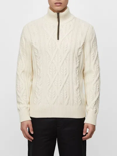 HUGO BOSS SWEATER BOSS MEN COLOR WHITE,H76074001