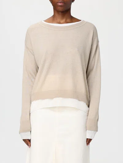 Hugo Boss Sweater Boss Woman Color Beige In Neutral