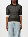 Hugo Boss Black Sheer Sweater In Schwarz