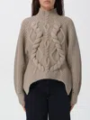 Hugo Boss Sweater Boss Woman Color Charcoal In Neutral