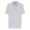 Hugo Boss Boss White Polo Shirts Men In Gray
