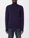 Hugo Boss Sweater Hugo Men Color Violet In Blue