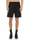 Hugo Boss Bermuda Shorts With Elastic Waistband And Pockets In Black