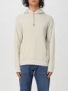Hugo Boss Printed Hoodie With Hood In Beige