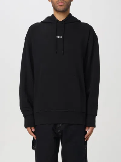 Hugo Boss Wesmallhood Mens Hoodie In Black