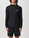 Hugo Boss Boss X Matteo Berrettini Regular-fit Zip-up Hoodie With Signature-stripe Artwork In Schwarz