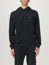 Hugo Boss Wetalk Mens Pullover Hoodie With Logo Patch Nos In Black 001