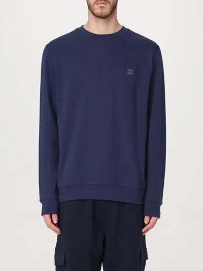 Hugo Boss Sweatshirt Boss Men Color Blue In Blue