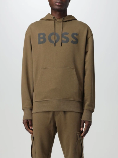 Hugo Boss Sweatshirt Boss Men Color Green In Green