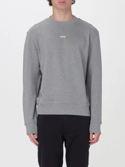 Hugo Boss Sweatshirt Boss Men Color Grey In Grey