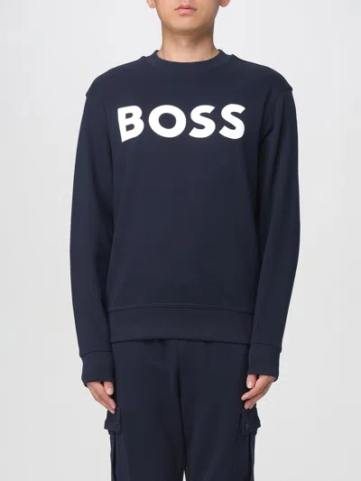 HUGO BOSS SWEATSHIRT BOSS MEN COLOR NAVY,H07833045