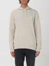 Hugo Boss Hooded Sweatshirt With Logo Patch In Sand