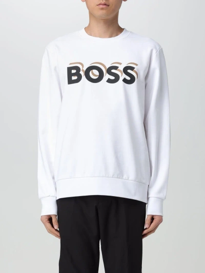 HUGO BOSS SWEATSHIRT BOSS MEN COLOR WHITE,F34790001