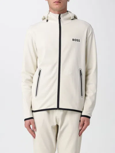 Hugo Boss Sweatshirt Boss Men Color Yellow Cream In Neutral