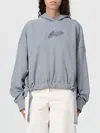 Hugo Boss Sweatshirt Boss Woman Color Grey In Blue
