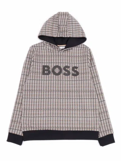 Hugo Boss Kids' Sweatshirt In Gray