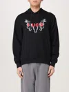 Hugo Boss Cotton-terry Hoodie With Animal Graphic Prints In Black 1