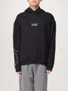 Hugo Boss Mens Black Branded-print Kangaroo-pocket Cotton-jersey Hoody In Black