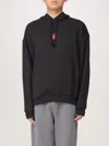 Hugo Boss Mens Black Brand-print Cotton-jersey Hoody In Black