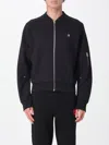 Hugo Boss Oversize-fit Bomber Jacket In Jersey In Black