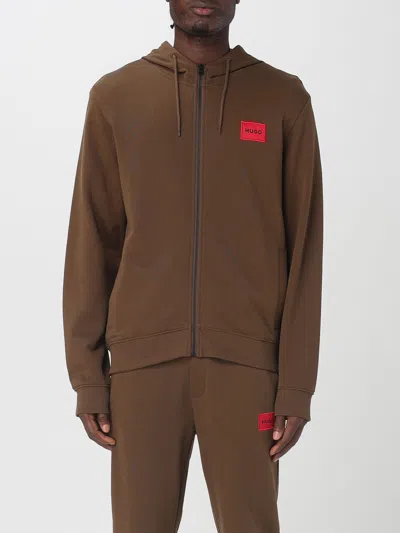 Hugo Boss Sweatshirt Hugo Men Color Brown