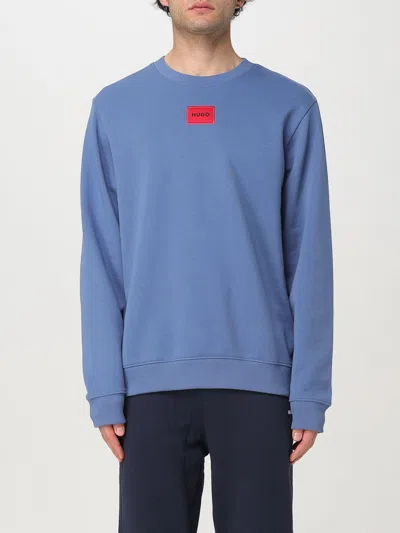 HUGO BOSS SWEATSHIRT HUGO MEN COLOR SKY BLUE,G67495016