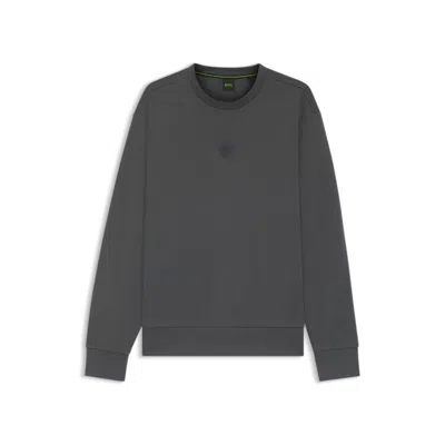 Hugo Boss Sweatshirt With Double B Monogram In Gray